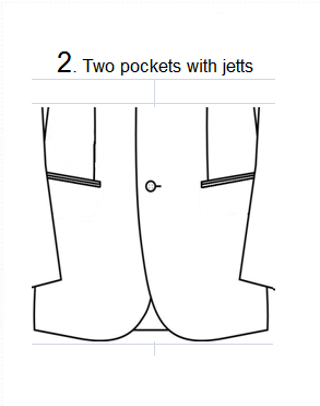 TWO POCKETS WITH FLAPS