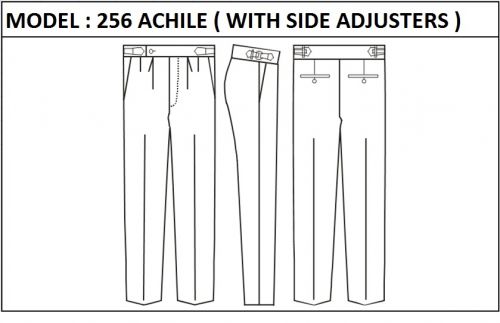 MODEL 256 ACHILLE -  WITH SIDE ADJUSTERS, ZIPPER, WITHOUT  WEDGE