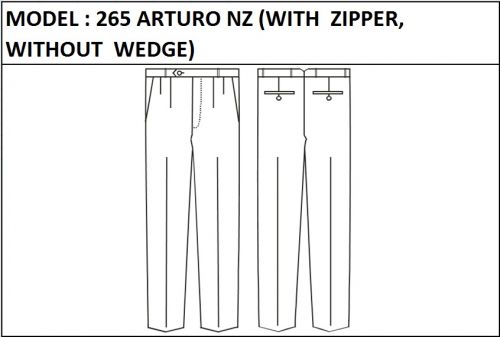MODEL 265 ARTURO NZ - WITH ZIPPER,  WITHOUT  WEDGE