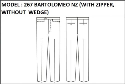 MODEL 267 BARTOLOMEO NZ - WITH ZIPPER,  WITHOUT  WEDGE