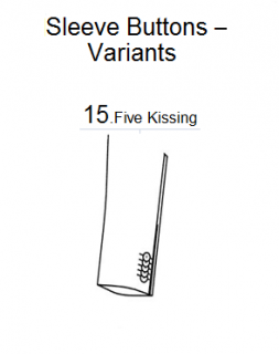 C45, C46, C47.15 FIVE B UTTONS KISSING