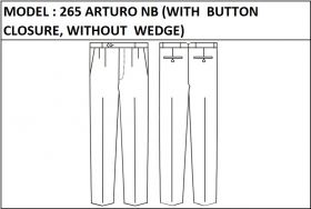 MODEL 265 ARTURO NB - BUTTON CLOSURE, WITHOUT WEDGE