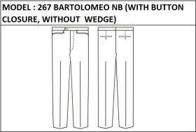 MODEL 267 BARTOLOMEO NB - BUTTON CLOSURE, WITHOUT WEDGE