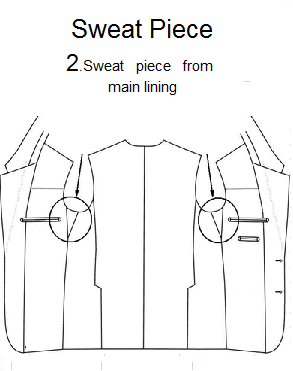 С33.2 SWEAT PIECE FROM THE MAIN LINING