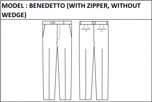 MODEL BENEDETTO - WITH ZIPPER,  WITHOUT  WEDGE