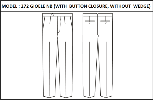 MODEL 272 GIOELE NB - BUTTON CLOSURE, WITHOUT WEDGE
