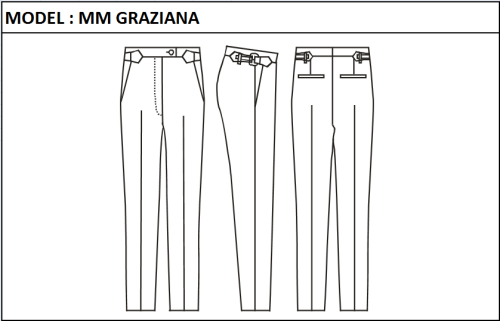 MM GRAZIANA (WITH STRAIGHT BELT AND  SIDE ADJUSTERS)