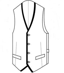 Ж4 - 3 DECORATION - SATIN COLLAR