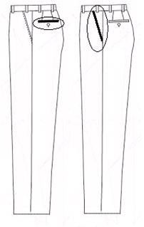 П4 DECORATION SATIN ON POCKET JETTS