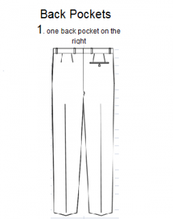 П17.1 ON BACK POCKET ON THE RIGHT