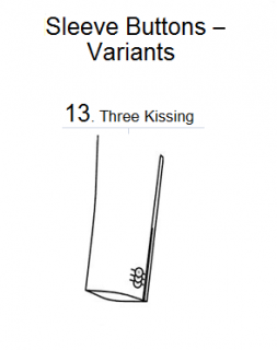 C45, C46, C47.13 THREE BUTTONS KISSING
