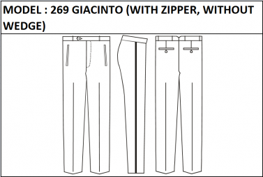 MODEL 269 GIACINTO -  WITH ZIPPER, WITHOUT  WEDGE