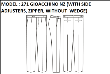 MODEL 271 GIOACCHINO NZ - WITH SIDE ADJUSTERS, ZIPPER, WITHOUT WEDGE