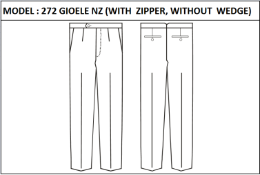 MODEL 272 GIOELE NZ - WITH ZIPPER,  WITHOUT  WEDGE