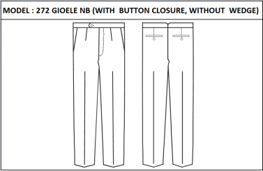 MODEL 272 GIOELE NB - BUTTON CLOSURE, WITHOUT WEDGE